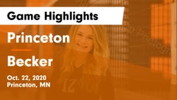 Princeton  vs Becker  Game Highlights - Oct. 22, 2020