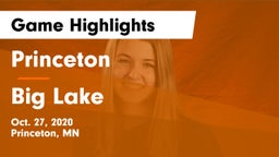 Princeton  vs Big Lake Game Highlights - Oct. 27, 2020