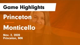 Princeton  vs Monticello  Game Highlights - Nov. 2, 2020