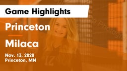 Princeton  vs Milaca  Game Highlights - Nov. 13, 2020