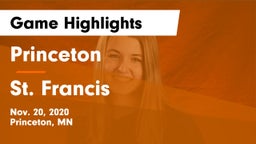 Princeton  vs St. Francis  Game Highlights - Nov. 20, 2020