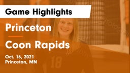 Princeton  vs Coon Rapids Game Highlights - Oct. 16, 2021