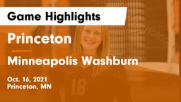 Princeton  vs Minneapolis Washburn  Game Highlights - Oct. 16, 2021