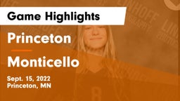 Princeton  vs Monticello  Game Highlights - Sept. 15, 2022