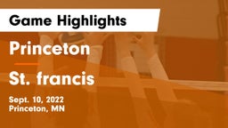 Princeton  vs St. francis Game Highlights - Sept. 10, 2022