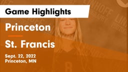 Princeton  vs St. Francis  Game Highlights - Sept. 22, 2022
