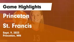 Princeton  vs St. Francis  Game Highlights - Sept. 9, 2023