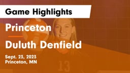 Princeton  vs Duluth Denfield Game Highlights - Sept. 23, 2023