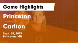 Princeton  vs Carlton Game Highlights - Sept. 30, 2023
