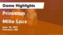 Princeton  vs Mille Lacs Game Highlights - Sept. 30, 2023