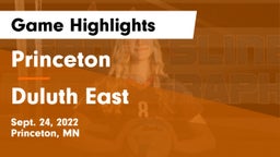Princeton  vs Duluth East Game Highlights - Sept. 24, 2022
