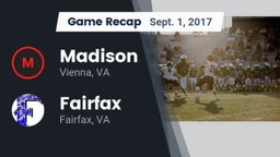Recap: Madison  vs. Fairfax  2017