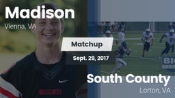 Matchup: Madison  vs. South County  2017