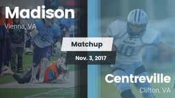 Matchup: Madison  vs. Centreville  2017
