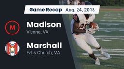 Recap: Madison  vs. Marshall  2018