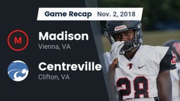 Recap: Madison  vs. Centreville  2018