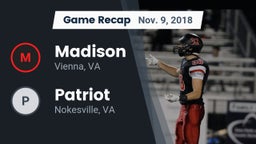 Recap: Madison  vs. Patriot   2018