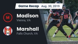 Recap: Madison  vs. Marshall  2019