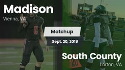 Matchup: Madison  vs. South County  2019