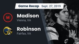 Recap: Madison  vs. Robinson  2019