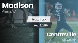 Matchup: Madison  vs. Centreville  2019