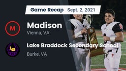 Recap: Madison  vs. Lake Braddock Secondary School 2021