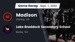 Recap: Madison  vs. Lake Braddock Secondary School 2022