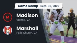 Recap: Madison  vs. Marshall  2022