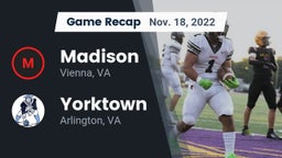 Recap: Madison  vs. Yorktown  2022
