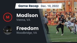 Recap: Madison  vs. Freedom  2022
