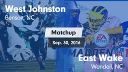 Matchup: West Johnston High vs. East Wake  2016