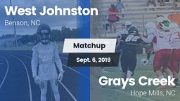Matchup: West Johnston High vs. Grays Creek  2019