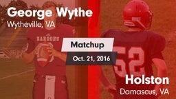 Matchup: Wythe  vs. Holston  2016