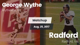 Matchup: Wythe  vs. Radford  2017