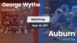 Matchup: Wythe  vs. Auburn  2017