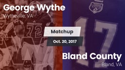 Matchup: Wythe  vs. Bland County  2017
