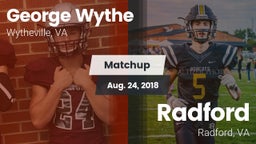 Matchup: Wythe  vs. Radford  2018