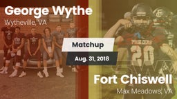 Matchup: Wythe  vs. Fort Chiswell  2018