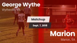 Matchup: Wythe  vs. Marion  2018
