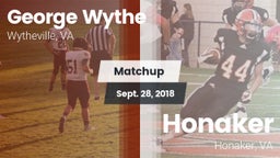 Matchup: Wythe  vs. Honaker  2018