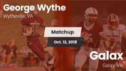 Matchup: Wythe  vs. Galax  2018