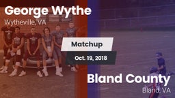 Matchup: Wythe  vs. Bland County  2018