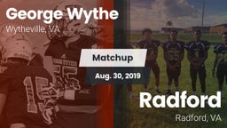 Matchup: Wythe  vs. Radford  2019
