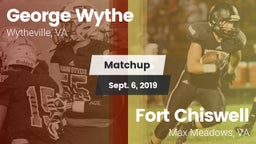 Matchup: Wythe  vs. Fort Chiswell  2019