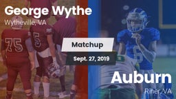 Matchup: Wythe  vs. Auburn  2019