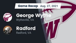 Recap: George Wythe  vs. Radford  2021