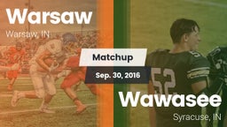 Matchup: Warsaw  vs. Wawasee  2016