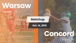 Matchup: Warsaw  vs. Concord  2016