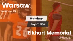 Matchup: Warsaw  vs. Elkhart Memorial  2018