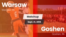 Matchup: Warsaw  vs. Goshen  2018
